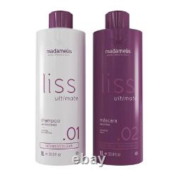 Liss Ultimate Madamelis 2x1000ml Brazilian Keratin Madamelis Cosmetics