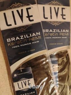 Live 100% Brazilian Keratin Human Hair 18,16,14,12 And 8 Inch
