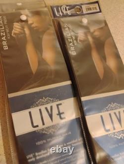 Live 100% Brazilian Keratin Human Hair 18,16,14,12 And 8 Inch