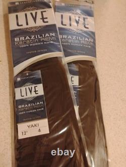 Live 100% Brazilian Keratin Human Hair 18,16,14,12 And 8 Inch