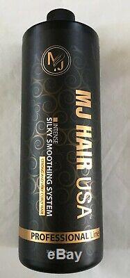 MJ Hair Silky Smoothing System Professional Brazilian Keratin Treatment 33.8 oz