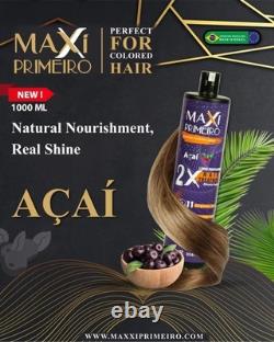 Maxxi Primeiro de Açi Blue Brazilian Hair treatment Protein 0% Formol