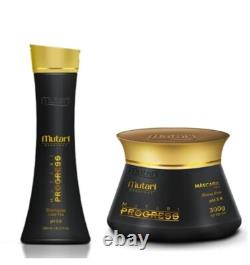 Mutari Progress Keratin Shampoo And Mask Kit Brazilian Smoothing Treatment
