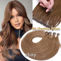 Nano Ring Tip Micro Remy Human Hair Extensions Thick Full Head RUSSIAN BALAYAGE