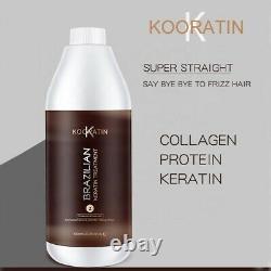 New Brazilian Keratin Treatment Smoothing Straightening Hair 1L Brasil Kooratin