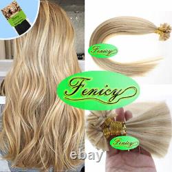 New Year Sale Pre Bonded Keratin Nail U Tip Hair Extensions Remy Real Human Hair