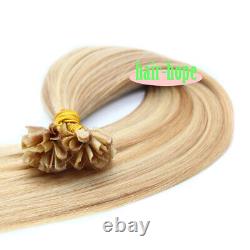 New Year Sale Pre Bonded Keratin Nail U Tip Hair Extensions Remy Real Human Hair