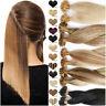 Ombre Thick Pre Bonded U-tip Nail 100% Human Remy Hair Extensions Keratin 200pcs