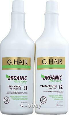 Organic Therapy Volume Treatment Kit G-Hair 2 x 1 L Keratin Brazilian Ghair