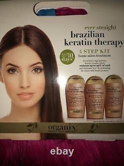 Organix Brazilian Keratin Therapy Ever Straight 4-Step Kit