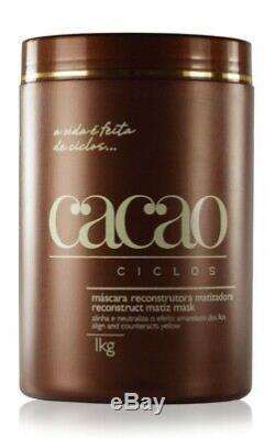 PORTIER CACAU BRAZILIAN KERATIN Shampoo Hair Straightener 1000ml +Mask Botx 1 Kg