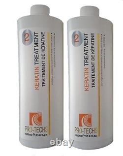 PROTECHS KERATIN TREATMENT 1-For All hair types 1-For Blonde Hair 33.8oz/1000ml