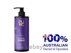 PURC 1000ML Brazilian Keratin Hair Treatment Straightener Lavender Hair 12%