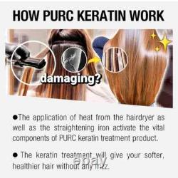 PURC 1000ML Brazilian Keratin Hair Treatment Straightener Lavender Hair 12%