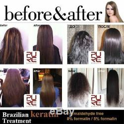 PURC 1000ml 5% Formalin Brazilian Keratin Hair Straightener Repair Damaged New