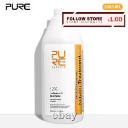 PURC 12% Keratin Smoothing Hair Treatment Frizzy Removal Brazilian Keratin for C