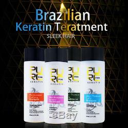 PURE Brazilian Keratin Hair Straightening 5 pcs 12% 1000ml Get 1Free Hair Care