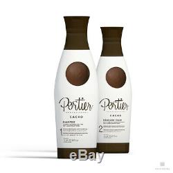 Portier Cacao Porfessional Brazilian Progressive Keratin Hair Treatment 34oz 1L
