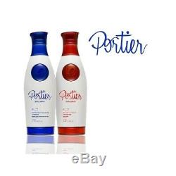 Portier Exclusive 2x1L Brazilian Keratin Treatment Straightener Portier