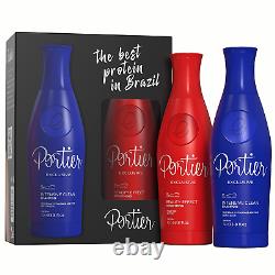 Portier Exclusive Professional Brazilian Keratin Treatment with Anti-Frizz Hair