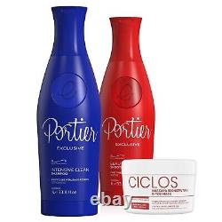 Portier Professional Brazilian Keratin Treatment + Ciclos B-Tox Hair Mask