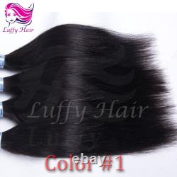 Pre Bonded Flat Tip Human Hair Extension Water Wave Keratin Fusion Hair 100pcs