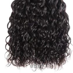 Pre Bonded Flat Tip Human Hair Extension Water Wave Keratin Fusion Hair 100pcs