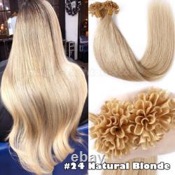 Pre Bonded Keratin Fusion Nail U Tip/100% Remy Human Hair Extensions Highlight A