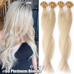 Pre Bonded Keratin Fusion Nail U Tip Russian Remy Human Hair Extensions THICK 1g