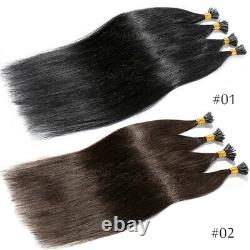 Pre-Bonded Keratin Fusion Stick I-Tip 100% Remy Human Hair Extensions 0.5g Beads