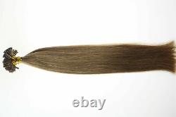 Pre-Bonded Keratin Fusion U Tip Brazilian Remy Human Hair Extensions1g/s 16-22in