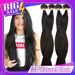 Pre-Bonded Keratin Hot Fusion Nail U Tip 100%Remy Human Hair Extensions 50s-200s