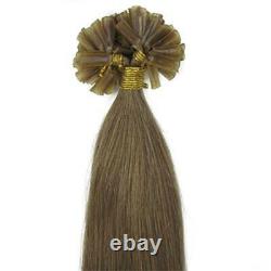 Pre Bonded Keratin Nail U Tip Hair Extensions 100%Real Brazilian Remy Human Hair