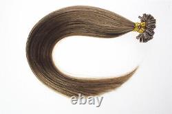 Pre Bonded Keratin Nail U Tip Human Hair Extensions Doule Drawn Thick Blonde 1g