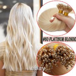 Pre Bonded Keratin Nano Ring Beads 100% Real Remy Human Hair Extensions 150g El3