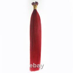 Pre Bonded Keratin Stick I Tip Remy Human Hair Extensions Double Drawn Thick1g/s