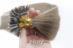 Pre Bonded Nail U Tip Fusion Keratin Real Remy Human Hair Extensions16-24in 1g/s
