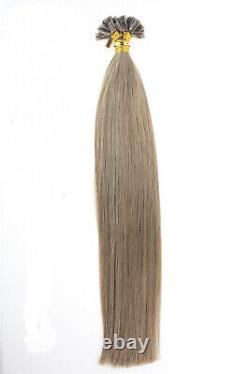 Pre Bonded Nail U Tip Fusion Keratin Real Remy Human Hair Extensions16-24in 1g/s
