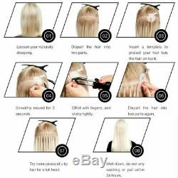Pre Bonded U/Nail Tip Keratin 100% Remy Brazilian Human Hair Extensions 16-26