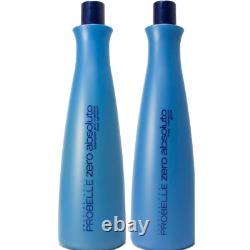 Progressiva Probelle Absolute Zero Brush 2 x 34 oz keratin brazilian Formol free