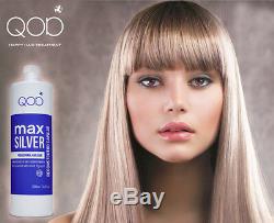 QOD MAX SILVER Brazilian Keratin Hair StraighteningTreatment Formaldehydfrei 1 L