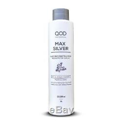 QOD MAX SILVER Brazilian Keratin Hair Straightening Treatment 1 L (33.8 oz)
