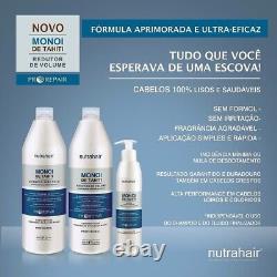 Queratina Nutrahair Monoi De Tahiti (3 Ítens) Cabelo Nutra AUTENTICO BRAZILIAN