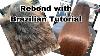 Rebond With Brazilian On Wavy Hair