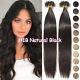 Remy Human Hair Extensions Pre Bonded Fusion Keratin Nail U Tip Full Head 150g