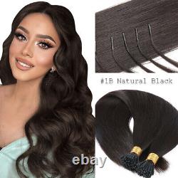 Russian Stick I Tip Remy Human Hair Extensions Keratin Pre bonded 150G Full Head