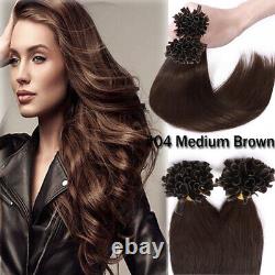 Russian Thick 150g Nail U Tip Human Hair Extensions Remy Pre Bonded Keratin Glue
