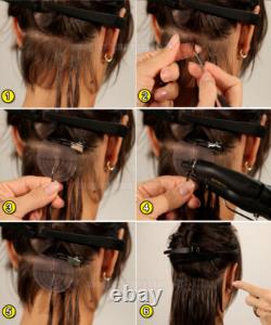 Russian U Tip Nail Remy Human Hair Extensions Pre Bonded Keratin THICK/Balayage