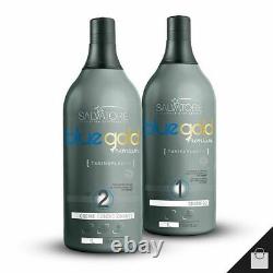 Salvatore Blue Gold Premium Tanino Brazilian Blowout Keratin Treatment 1L 34oz