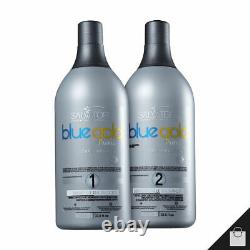 Salvatore Blue Gold Premium Tanino Brazilian Blowout Keratin Treatment 1L 34oz